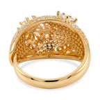 Weißer Zirkonia Ring Nickelfreies Messing (Größe 19.00)