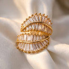 Weißer Zirkonia Ring Nickelfreies Messing Flexibles (Größe 19.00-20.00)