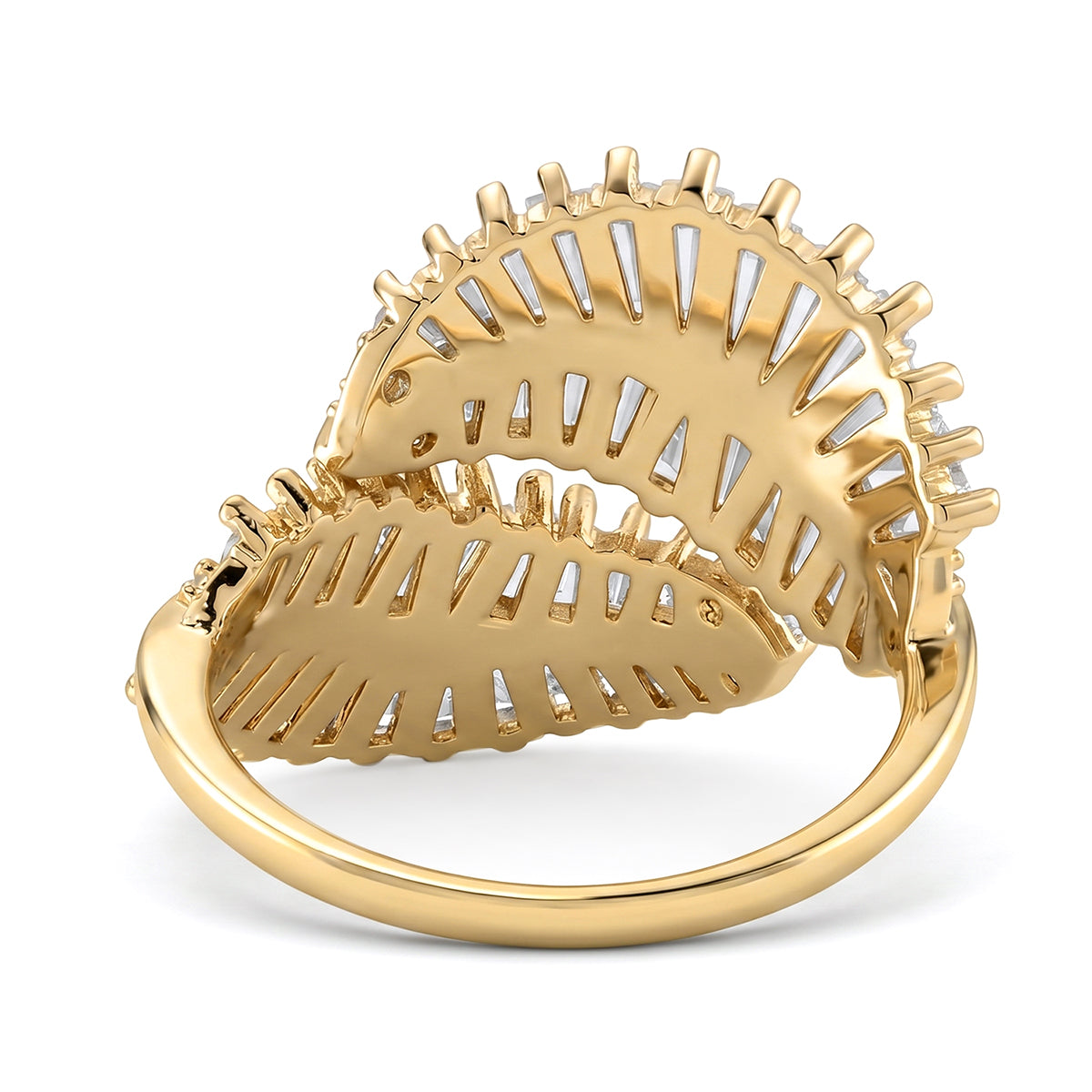 Weißer Zirkonia Ring Nickelfreies Messing Flexibles (Größe 19.00-20.00)