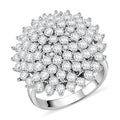 Weißer Zirkonia Ring Nickelfreies Messing (Größe 17.25)