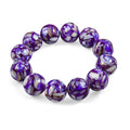 Lila Muschelkernperle (15 mm) Armband 20.32 cm 283.00 ct