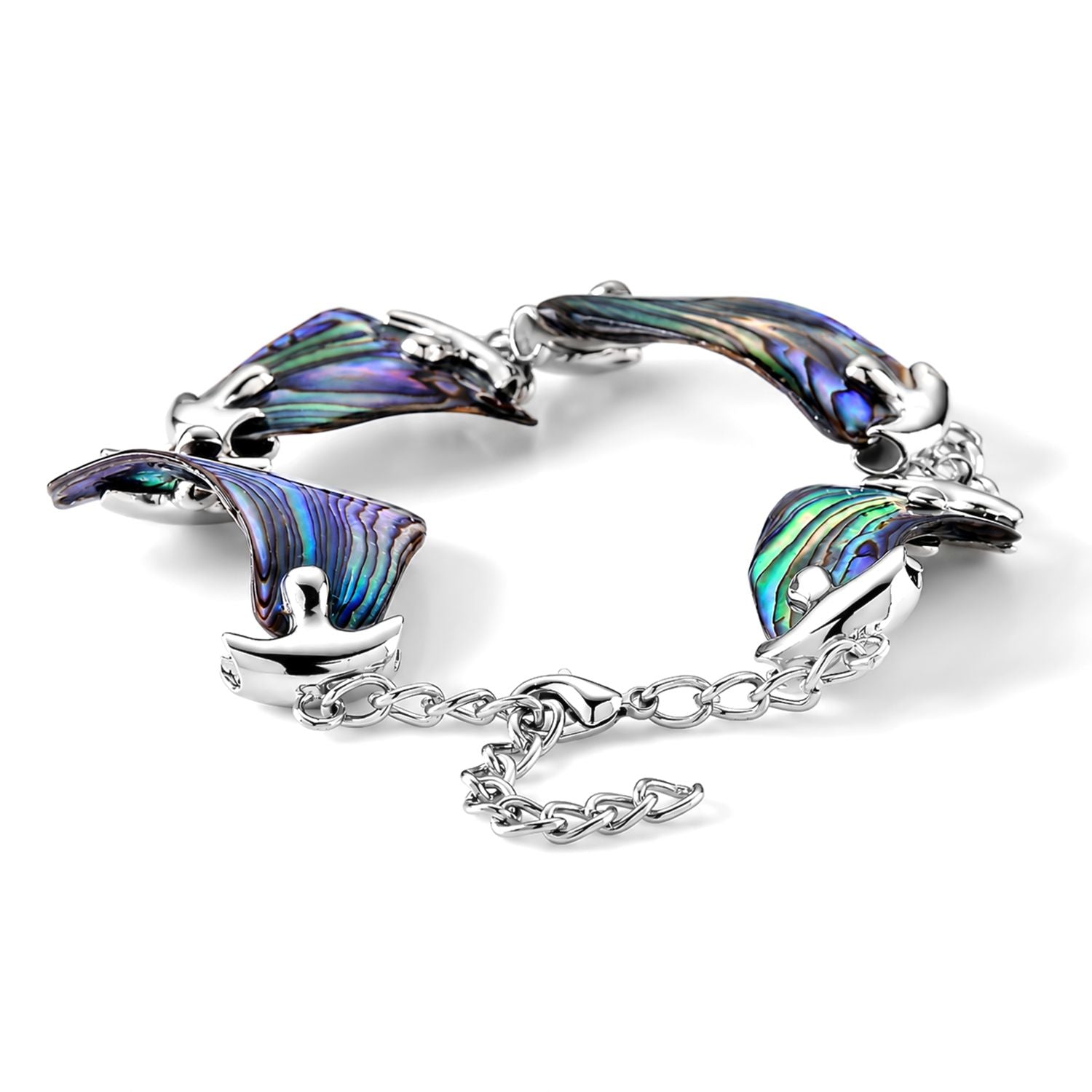 Abalone Muschel Armband, flexibel, Nickelfreies Messing ca. 65.00 ct