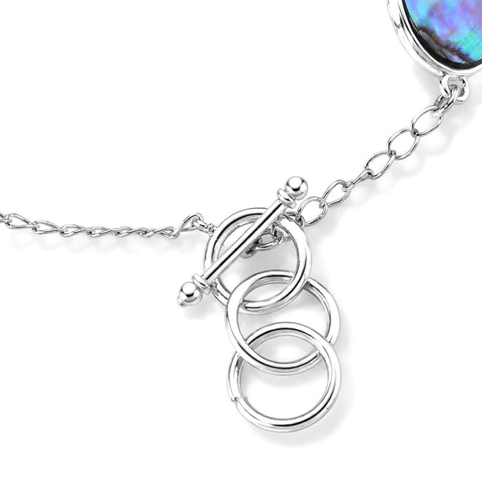 Abalone Muschel Armband ca. Flexibles cm Nickelfreies Messing ca. 45.00 ct