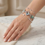 Abalone Muschel Armband ca. Flexibles cm Nickelfreies Messing ca. 75.00 ct