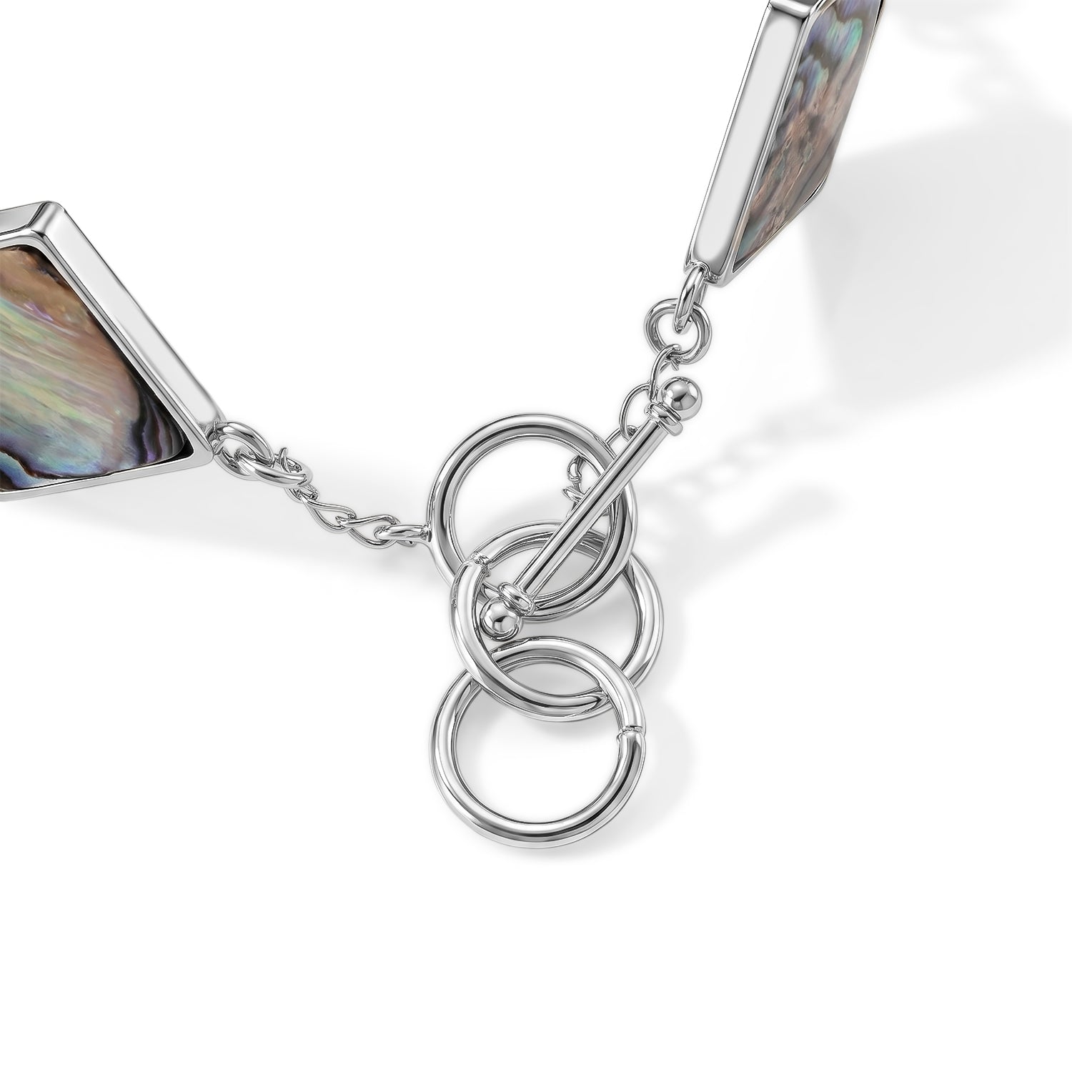 Abalone Muschel Armband ca. Flexibles cm Nickelfreies Messing ca. 75.00 ct