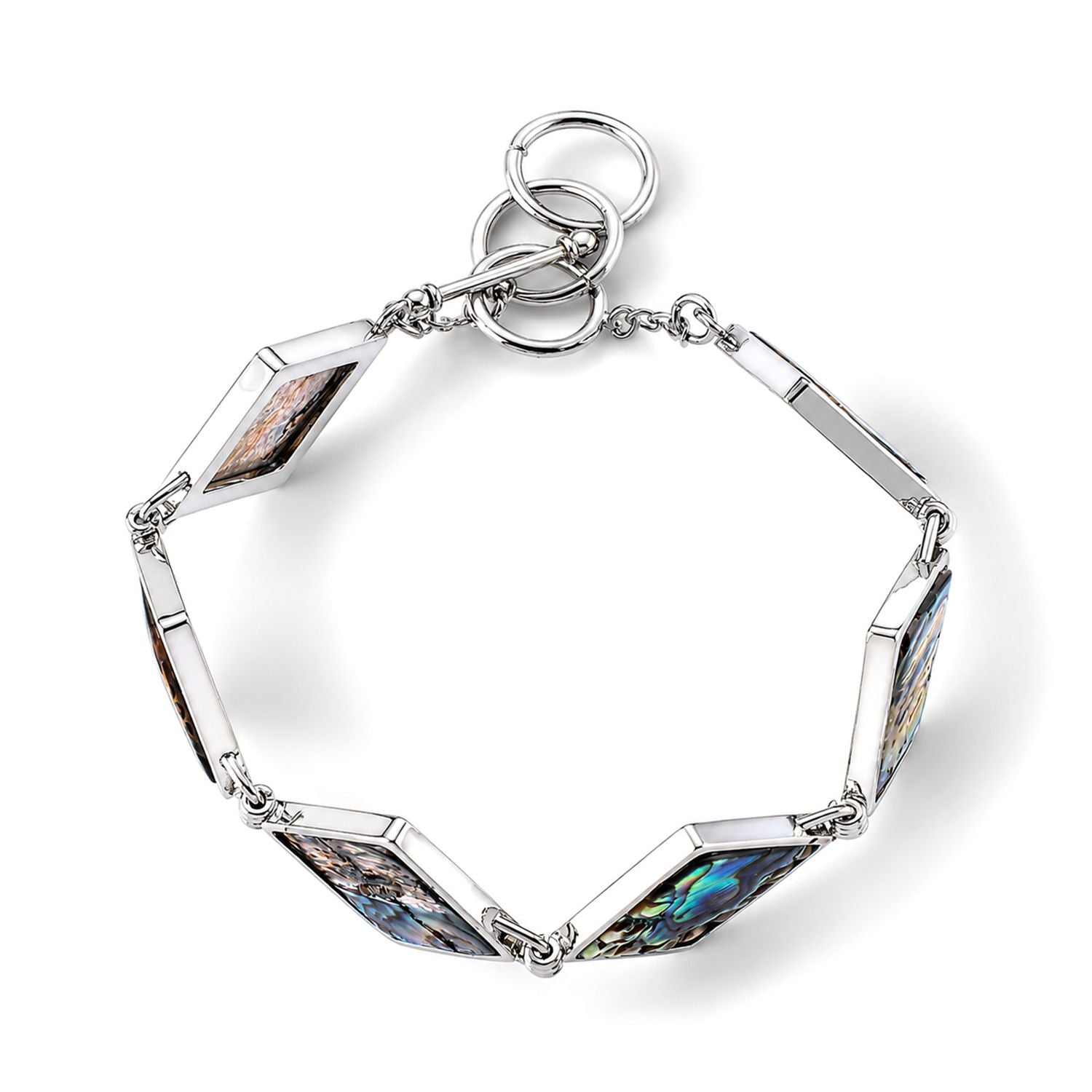Abalone Muschel Armband ca. Flexibles cm Nickelfreies Messing ca. 75.00 ct