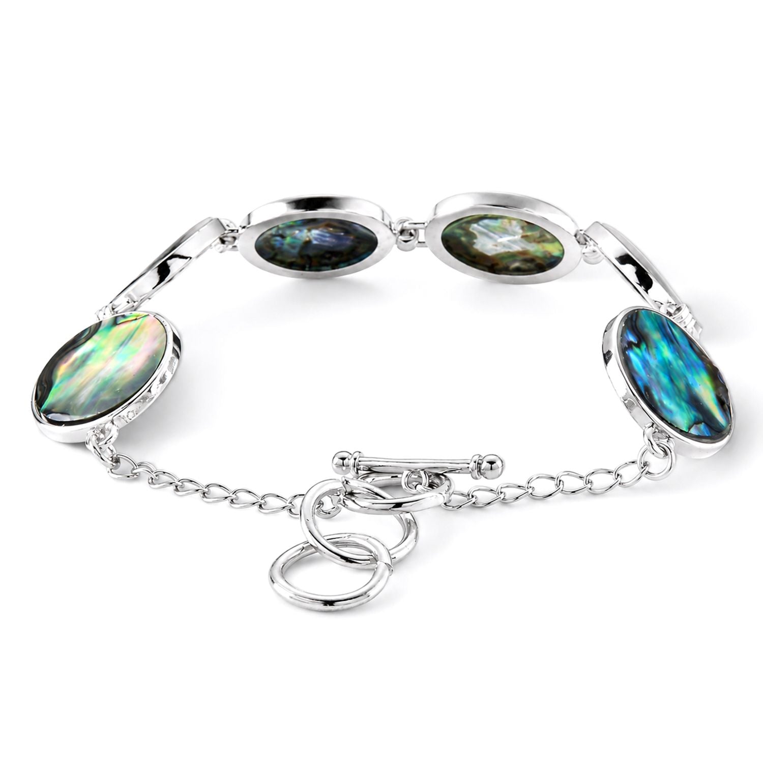Abalone Muschel Armband ca. Flexibles cm Nickelfreies Messing ca. 45.00 ct