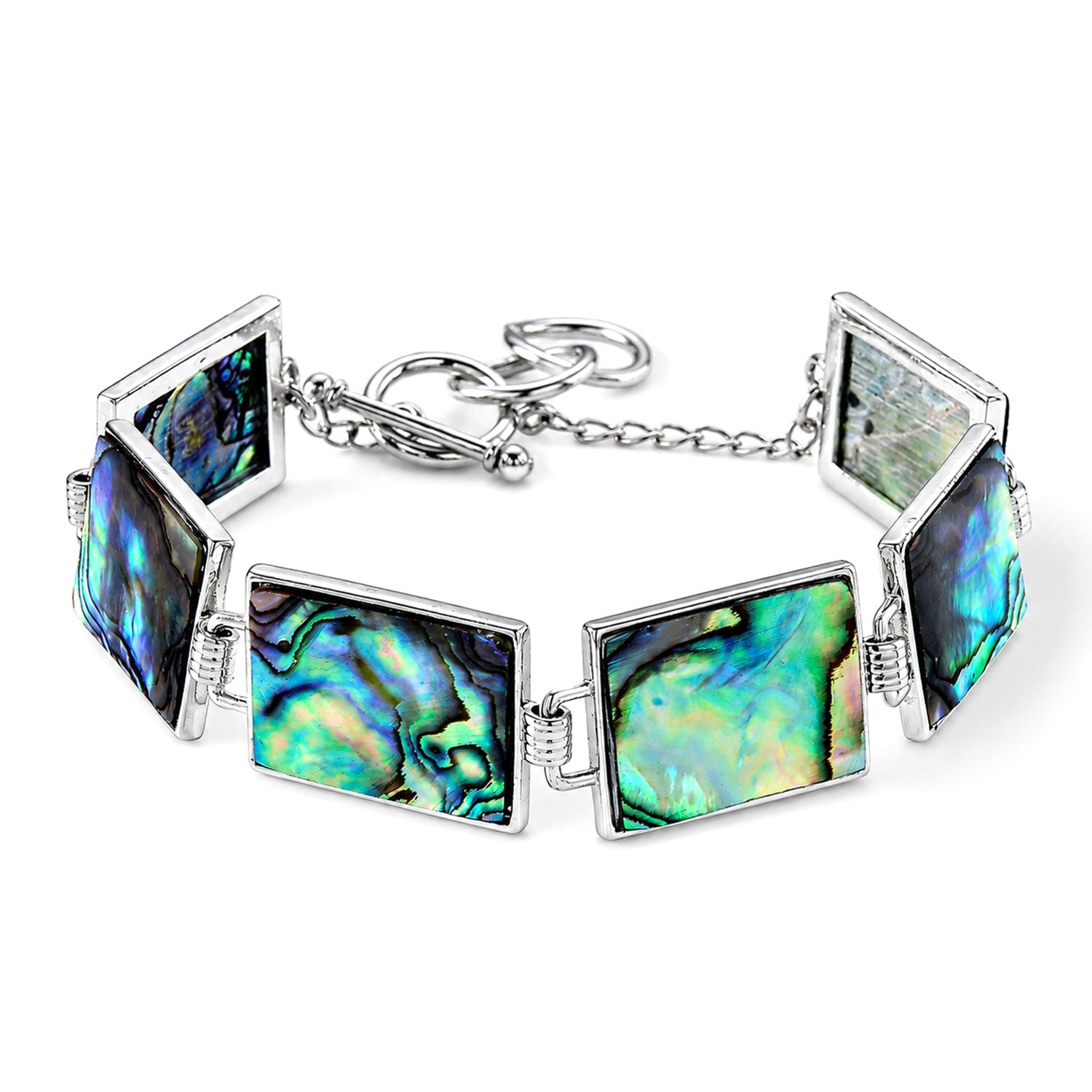 Abalone Muschel Armband ca. Flexibles cm Nickelfreies Messing ca. 60.00 ct