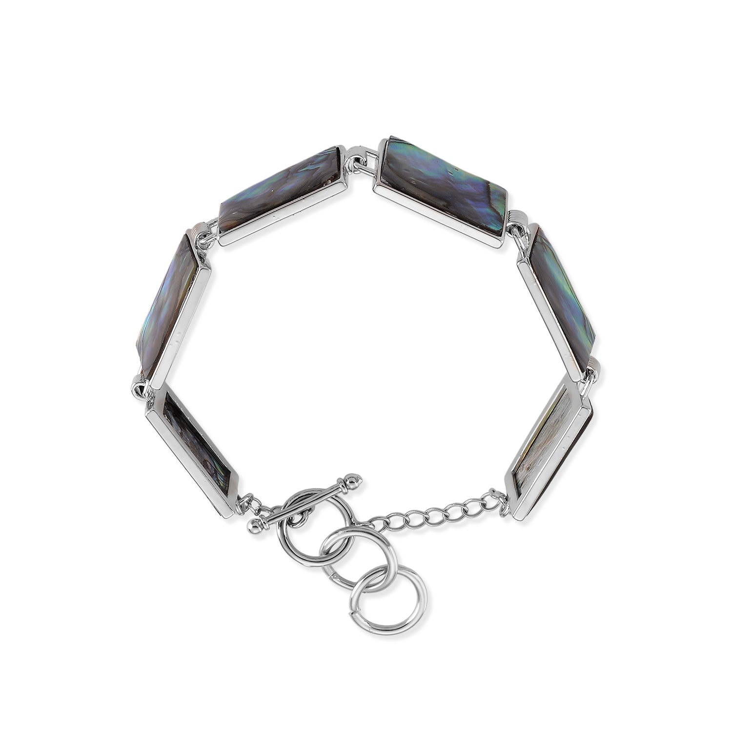 Abalone Muschel Armband ca. Flexibles cm Nickelfreies Messing ca. 60.00 ct