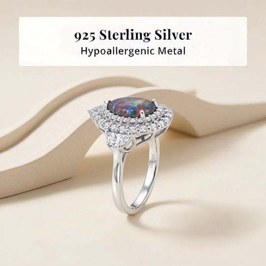 D'Joy AA, Moissanit AGI zertifiziert Ring 925 Silber Rhodiniert (Größe 19.00) ca. 2,31 ct