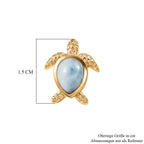 EVER TRUE AA Larimar Ohrringe Nickelfreies Messing ca. 2.77 ct