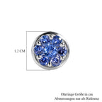 D'Joy AA Tansanit Ohrringe 925 Silber Platiniert ca. 1.81 ct