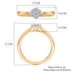 Rhodiniert und 750 Gelbgold Vermeil