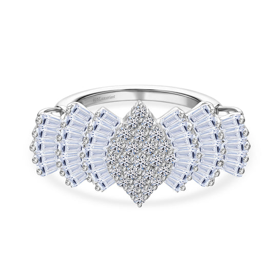 LUXURIANT DIAMOND - Lab Grown Diamant SI-GH Ring 925 Silber Rhodiniert (Größe 19.00) ca. 2.00 ct