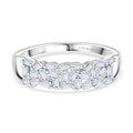 LUXURIANT DIAMOND - Lab Grown Diamant SI-GH Ring 925 Silber Rhodiniert (10-15 Werktage Lieferzeit) (Größe 18.00) ca. 0.27 ct