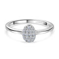 LUXURIANT DIAMOND - Lab Grown Diamant SI-GH Ring 925 Silber Rhodiniert (Größe 17.00) ca. 0,15 ct