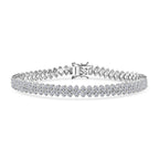 LUXURIANT DIAMOND - Lab Grown Diamant SI-GH Armband ca. 20 cm 925 Silber Rhodiniert ca. 7,10 ct.