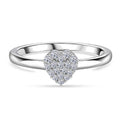 LUXURIANT DIAMOND - Lab Grown Diamant SI-GH Ring 925 Silber Rhodiniert (Größe 17.00) ca. 0,14 ct