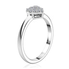 LUXURIANT DIAMOND - Lab Grown Diamant SI-GH Ring 925 Silber Rhodiniert (Größe 17.00) ca. 0,14 ct