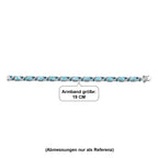 D'Joy AA Larimar, Neon Apatit Armband ca. 19 cm 925 Silber Rhodiniert