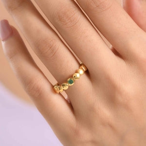 EVER TRUE AA Kagem Sambischer Smaragd Ring Reine Bronze (Größe 19.00) ca. 0.11 ct