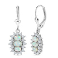 D'Joy AA natürliche, äthiopische Welo Opal und Zirkon Ohrringe - 2,53 ct.