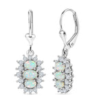 D'Joy AA Natürlicher, äthiopischer Welo Opal Ohrringe 925 Silber Rhodiniert ca. 2.53 ct
