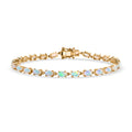 D'Joy AA natürliches, äthiopisches Welo Opal und Zirkon 20cm Armband - 7,60 ct.