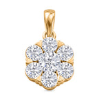 D'Joy Moissanit Anhänger 925 Silber 750 Vergoldet ca. 1.19 ct