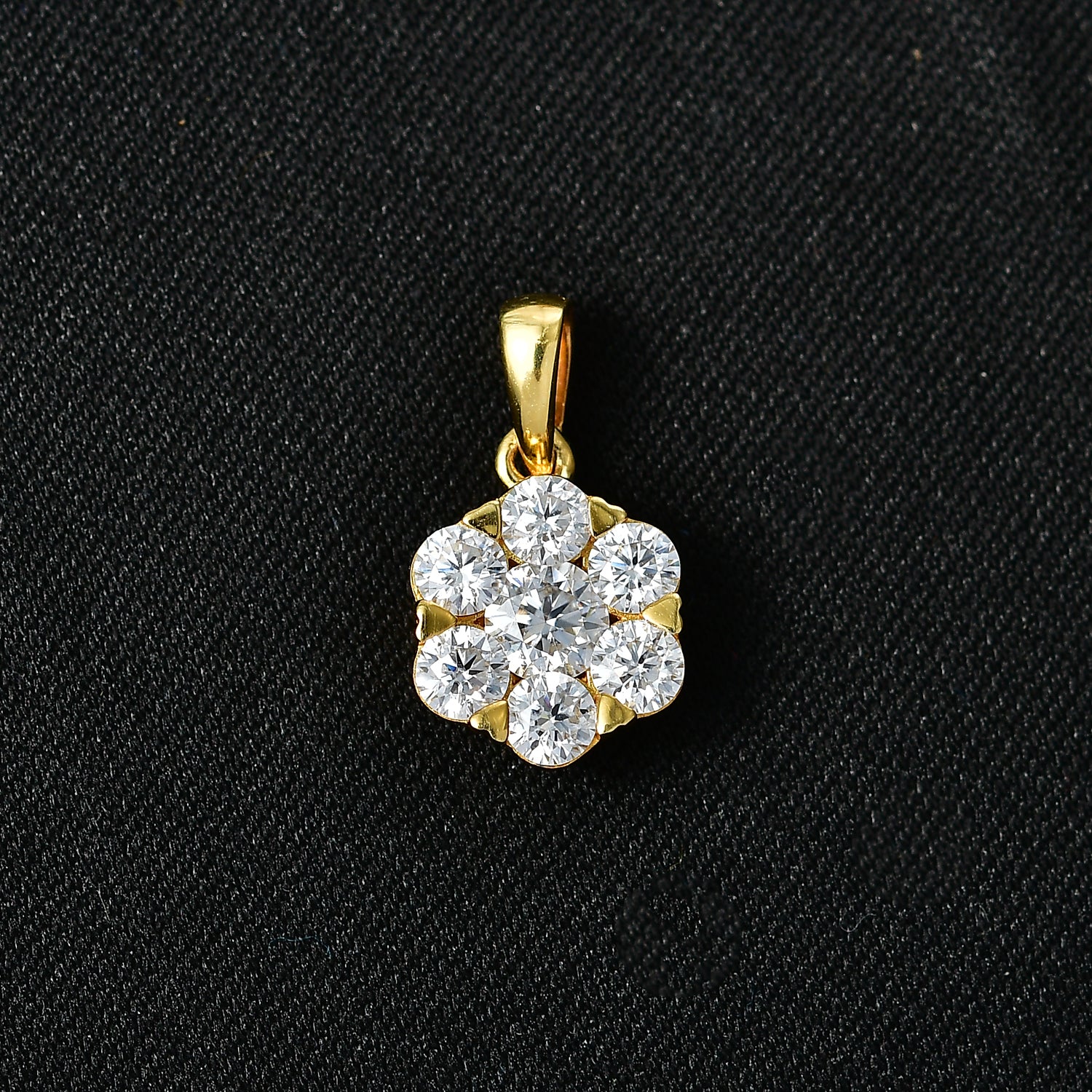 D'Joy Moissanit Anhänger 925 Silber 750 Vergoldet ca. 1.19 ct