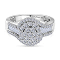 LUXURIANT DIAMOND - Lab Grown Diamant SI-GH  SGL zertifiziert
 Ring 925 Silber Rhodiniert (Größe 20.00) ca. 1.00 ct