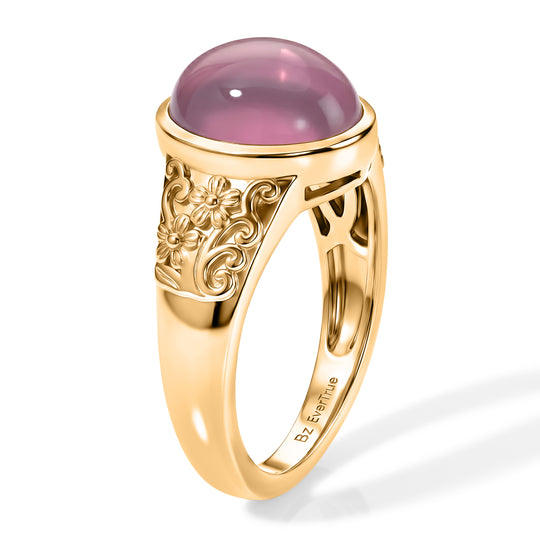 EVER TRUE Flamingo Mondstein Ring Reine Bronze (Größe 18.00) ca. 3,92 ct