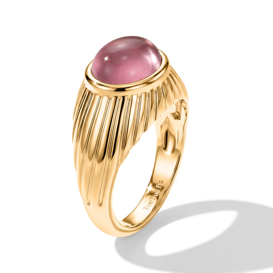 EVER TRUE Flamingo Mondstein Ring Reine Bronze (Größe 18.00) ca. 2,85 ct