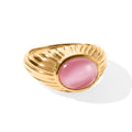 EVER TRUE Flamingo Mondstein Ring Reine Bronze (Größe 18.00) ca. 2,85 ct