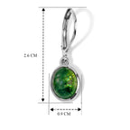 EVER TRUE Moosachat Ohrringe Reine Bronze ca. 4,16 ct.