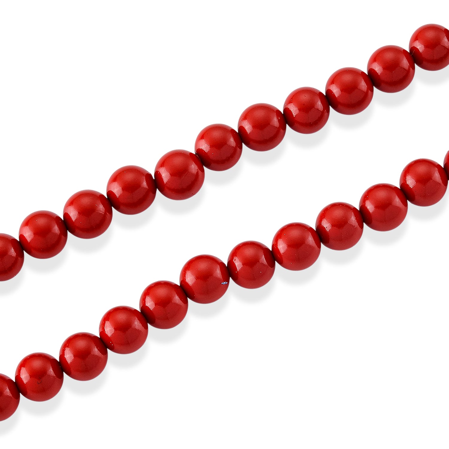 D'Joy roter Zinnober Halskette ca. 50 cm 925 Silber ca. 330,00 ct.