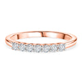 D'Joy Lab Grown Diamant GH Ring 925 Silber 750 Roségold vermeil (Größe 16.00) ca. 0,25 ct