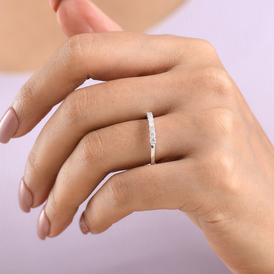 LUXURIANT DIAMOND- Lab Grown Diamant GH Ring 925 Silber Rhodiniert, 10-15 Werktage Lieferzeit (Größe 18.00) ca. 0.25 ct