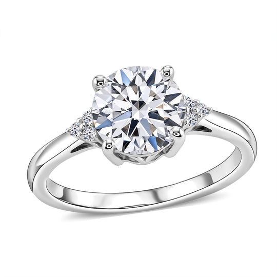 EXKLUSIVES ANGEBOT LUXURIANT DIAMOND - Lab Grown Diamant 100 Facetten-GH Ring 925 Silber Rhodiniert (Größe 19.00) ca. 2.08 ct