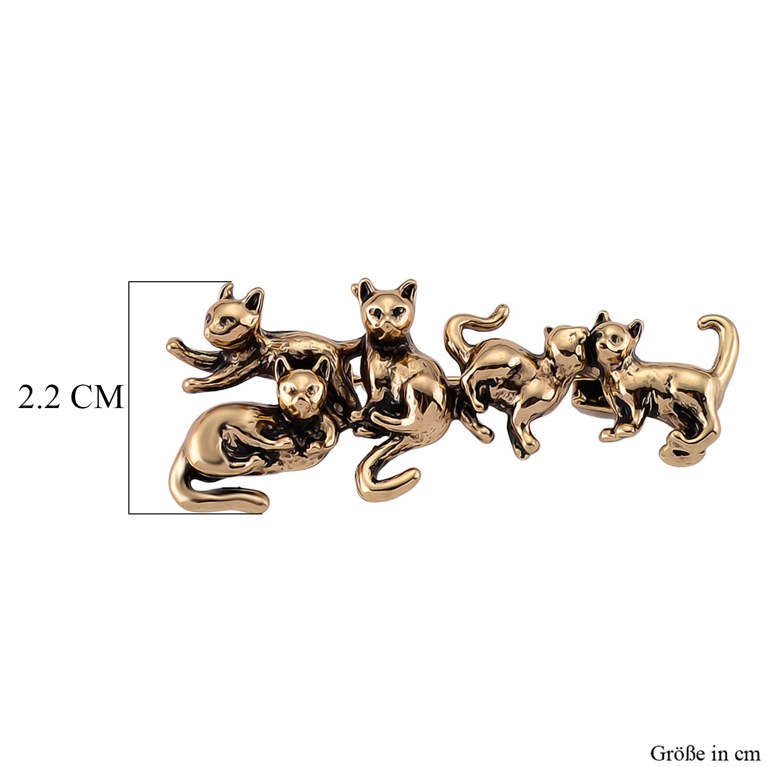 Reine Legierung Antikes Gold Brosche 8,40g
