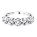 D'Joy Moissanit Ring 925 Silber Rhodiniert (Größe 19.00) ca. 2,56 ct