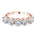 D'Joy Moissanit Ring 925 Silber Rosévergoldet (Größe 17.00) ca. 2,29 ct