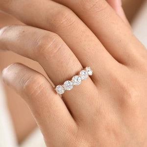 D'Joy Moissanit Ring 925 Silber Rosévergoldet (Größe 20.00) ca. 2,29 ct