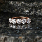 D'Joy Moissanit Ring 925 Silber Rosévergoldet (Größe 21.00) ca. 2,29 ct