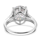 D'Joy Moissanit Ring 925 Silber Rhodiniert (Größe 20.00) ca. 5,13 ct