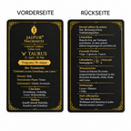 JAIPUR FRAGRANCES Parfümöl Stier (Taurus) - Fragrance De Jaipur, mit Goldflocken und grünem Aventurin, 5 ml