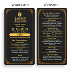 JAIPUR FRAGRANCES Parfümöl Zwillinge (Gemini) - Zephyr, mit Goldflocken und Citrin, 5 ml