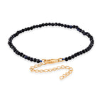 D'Joy Ceylon-Saphir Armband ca. 18 cm 925 Silber Vergoldet ca. 8,00 ct.
