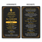 JAIPUR FRAGRANCES Parfümöl Krebs (Cancer) - Yasmin, mit Goldflocken und Mondstein, 5 ml