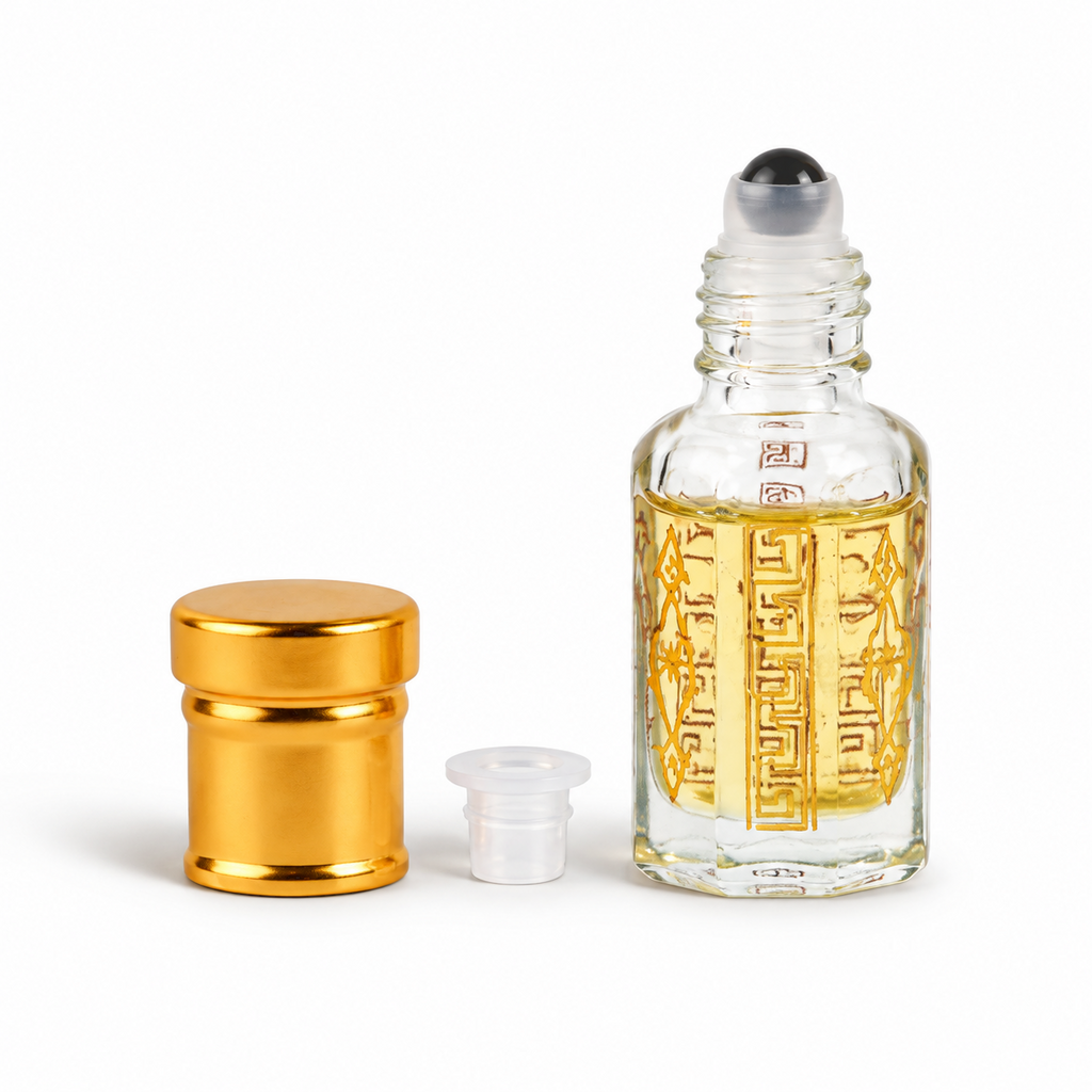 JAIPUR FRAGRANCES Parfümöl Löwe (Leo) - L'Empereur, mit Goldflocken und Tigerauge, 5 ml